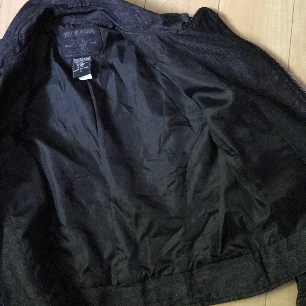 True Religion Women's Denim Moto Style Jacket - Picture 5 of 6